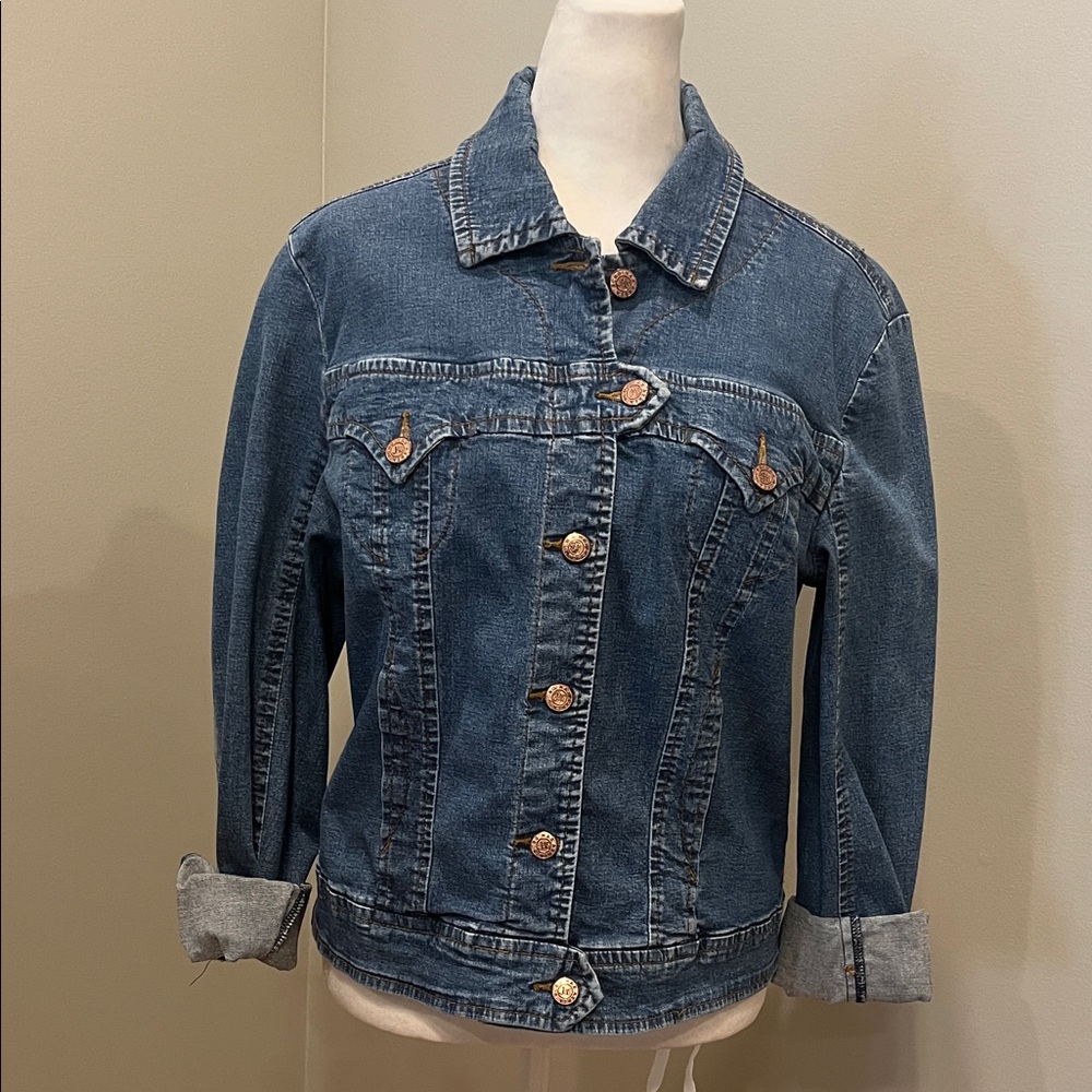 BCBG Maxazria Blue Jean Jacket